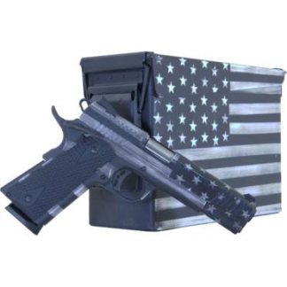 Citadel 1911 A-1 Flag Series with Ammo Can .45 Auto 8rd Magazine 5″ Barrel Greyscale Flag Cerakote