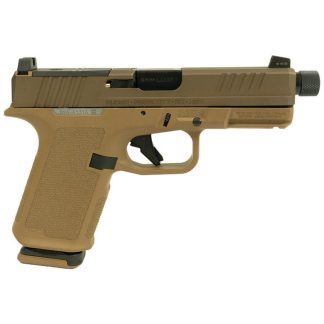Ruger RXM Handgun 9mm Luger 15rd Magazines (2) 4.5″ 1/2×28 Threaded Barrel Black Tan w/Slide Lock