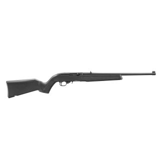 Ruger 10/22 Satin Black Carbine .22 LR 10rd Magazine(1) 18.5″ Barrel Synthetic Stock BX Trigger Gold Bead Front Sight