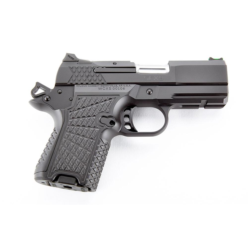 Wilson Combat SFX9 Double-Stack Sub-Compact Handgun 9mm Luger 10rd Magazines (2) 3.25″ Barrel Black Lightrail Frame