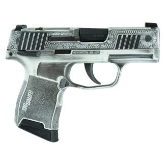 Sig Sauer Exclusive P365-380 “Sun Flower” Handgun 380 Auto 10rd Magazine 3.1″ Barrel Black Manual Safety