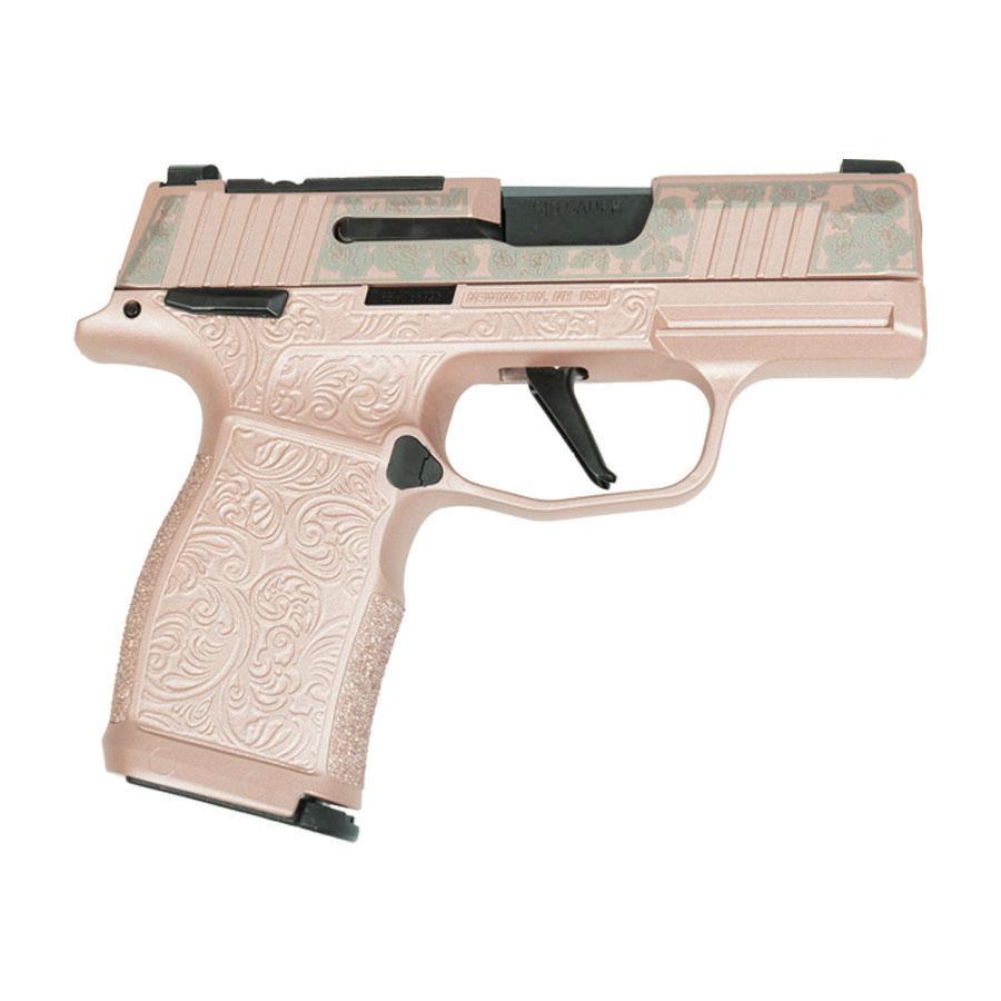 Sig Sauer P365X Full Size Rose Gold Handgun 9mm Luger 12rd Magazines (2) 3.1″ Barrel Black