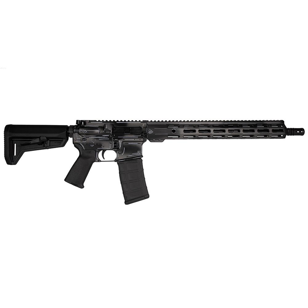 Shark Coast Tactical “Anime-Black” Rifle 5.56mm 10rd Magazine 16″ Barrel 15″ MLOK Handguard California Compliant