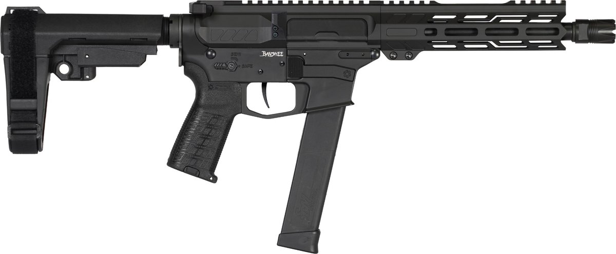 CMMG Banshee Mk10 Pistol – Black | 10mm | 8″ Barrel | 7″ M-LOK Handguard | SBA3 Arm Brace