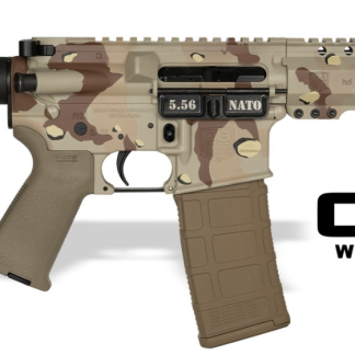 DIAMONDBACK DB15 5.56 CHOCOLATE CHIP 7″ PISTOL 6″ M-LOK RAIL W/SBA3 BRACE ORION EXCLUSIVE