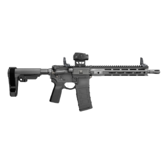 SPRINGFIELD ARMORY SAINT VICTOR GEAR PAC 5.56 11.5″ PISTOL, SBA3, BLACK, FLIP UPS, 4-30RD