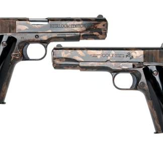 COLT HEIRLOOM 1911 GOVERNMENT 38 SUPER 5″ PSTL 1-9RD MAG 1-300 MADE