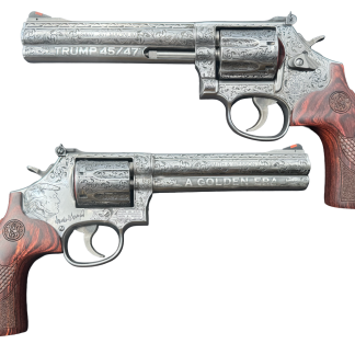 SMITH & WESSON 686 PLUS DLX STS 357MAG 6″ 7RD DA/SA TRUMP GOLDEN ERA DEEP ENGRAVED