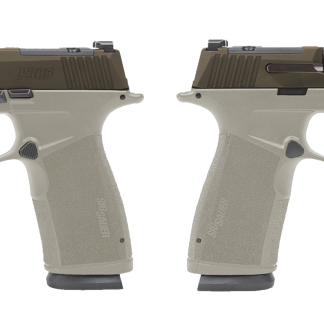 SIG SAUER P365 X-MACRO 9MM PSTL 3.7″ 2-17RD OR 2 TONE BRONZE/TAN