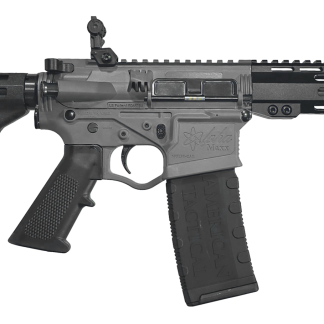 ATI ALPHA MAXX 5.56 PISTOL 7.5″ BBL 7″ HG, SNIPER GREY, PARBRACE, FLIP UPS, 1-30RD