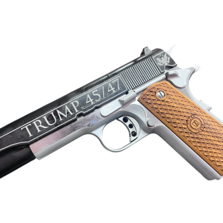 AMERICAN CLASSIC TROPHY 1911 45ACP 5″ TRUMP GOLDEN ERA BLACK/SILVER 8RD