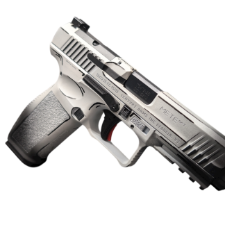 CENTURY CANIK METE SFT ONE SERIES DOODLE 9MM PSTL 4.46″ WHITE/BLACK  1-18RD MAG