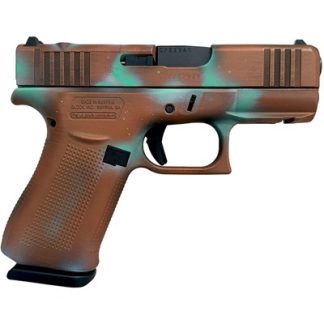 GLOCK 43X MOS 9MM LUGER 3.41” BBL (2)10RD MAGS COPPER PATINA