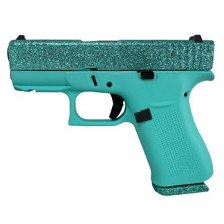 GLOCK 43X 9MM LUGER 3.41” BBL (2)10RD MAGS GLITTER MALIBLUE