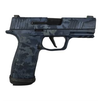 P365-XMACRO TACOPS 9MM 3.7”BBL (4)17RD BLUE MULTI CAMO